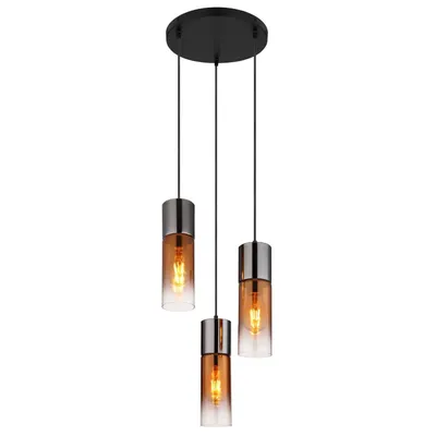 Produktbild von GLOBO 21000-3HG ANNIKA Hängeleuchte Metall schwarz matt, 3x E27
