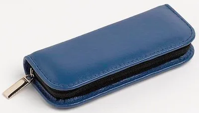 Produktbild von Hausapotheke 20 Globuli Gläser Leder (ohne Gläser) | Mini | OMEO® blau