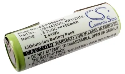 Obrázek produktu pro Baterie pro Philips Hs8420, (ekv. Philips KR112RRL), 650 mAh