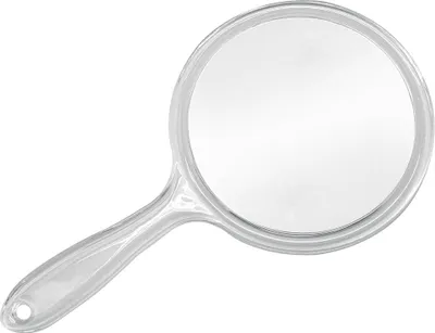 Produktbild von Handspiegel Kunststoff transparent 3x Vergrößerung