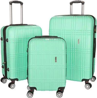Produktbild von BRUBAKER 3tlg. Hartschalenkofferset Bahamas - Erweiterbare Hartschalen Koffer mit Zahlenschloss, 4 Rollen und Teleskopgriff - Kofferset, Mint