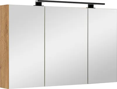 Zdjęcie produktu dla Szafka łazienkowa z lustrem oświetleniem lampką led lustrzana wisząca 100 cm