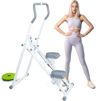 Produktbild von Treppensteiger für Training, vertikaler Treppensteiger, zusammenklappbarer Treppensteiger, Fitnessgerät, StairMaster zu Hause, Klettermaschine für Ganzkörpertraining