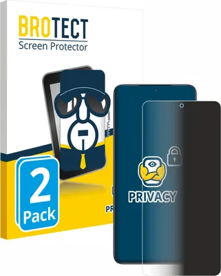 Produktbild von 2x BROTECT Sichtschutzfolie für Xiaomi Poco F6 Pro Anti-Spy Privacy Sichtschutz Blickschutz Folie Blaulicht-Schutz
