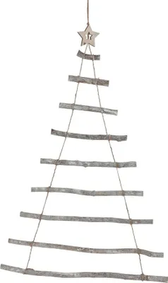 Produktbild von Wandobjekt Weihnachtsbaum mit 9 Ebenen - Holz ca. 90x62 cm