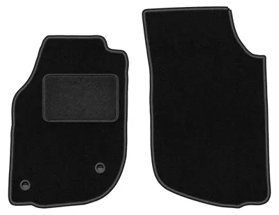 Produktbild von Velours-Fußmatten Vorne passend für Volvo 940 / 960 FL (Limousine, Bj. 1990-1998) –  schwarz, passgenau, mit Befestigungen set 2 Stk. - STANDARD