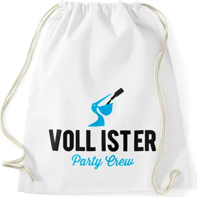 Produktbild von Vollister Lustiger Trink Spruch Bier Turnbeutel Moonworks® weiß unisize