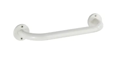 Obrázek produktu pro WENKO Držák vany Rukojeť BASIC 30cm nástěnná sprcha z nerezové oceli Bílé koupelové tyče