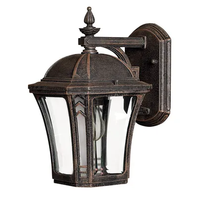 Immagine prodotto di Lampada da parete da esterno in stile retrò, color caffè, E27, 60 W, Wabash Hinkley