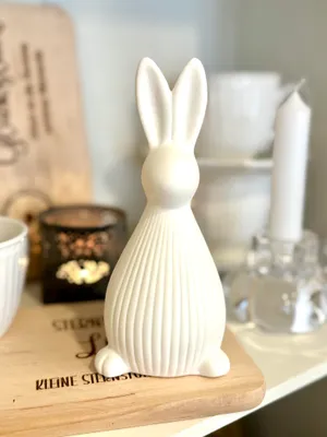 Produktbild von Osterdekoration Hase Selma - weiß: large