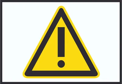 Produktbild von Achtung Zeichen Gelb Symbol Schild A2 Rückseite selbstklebend