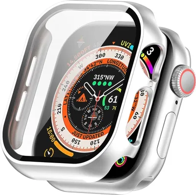 Produktbild von Strap-it Hartschalenetui mit Bildschirmschutzglas - passend für Apple Watch Series 10/11 - 46mm (silber)