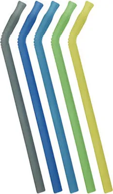 Produktbild von B.box -Set von Silikon -Strohhalmen - blau/grün