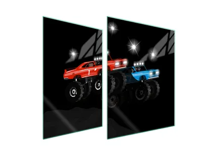 Produktbild von Glasschutzplatte Für Herd 70X52 Auto