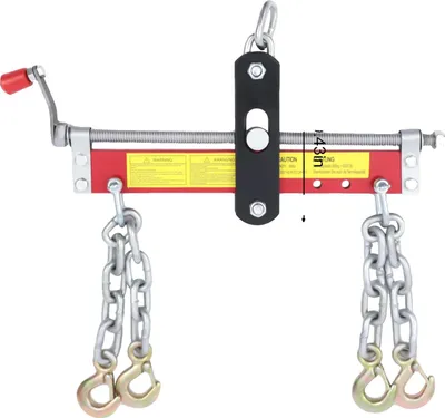 Produktbild von Werkstattkran, 900 kg Tragfähigkeit, 4 Ketten, Rot