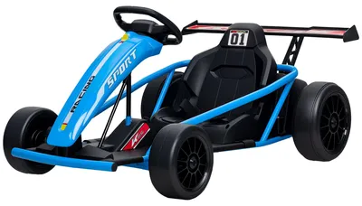 Produktbild von AIYAPLAY Kinder Elektro Gokart 24 V 6-13km/h Drift Kart mit Sanft Start, Musik