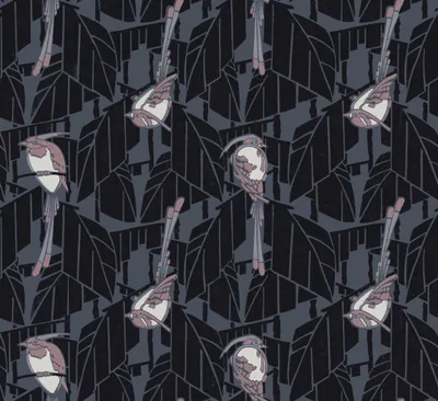Produktbild von Khroma by Masureel Tapete Dschungelmuster Schwarz - 630540 - 70 cm x 10.05 m