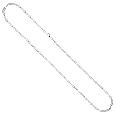 Produktbild von 3,4mm Halskette Kette Collier aus 925 Silber rhodiniert 45cm Silberkette