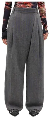 Immagine prodotto di Pantaloni Ganni Pantalones Wool Stripe da Donna
