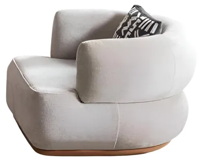 Produktbild von Bequemer Sessel mit modernem Look und beigem Bezug
