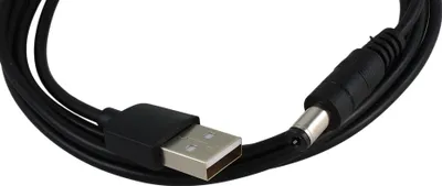 Image de Câble d'alimentation USB 2,1 mm CC vers USB A, 1 m Vitalco