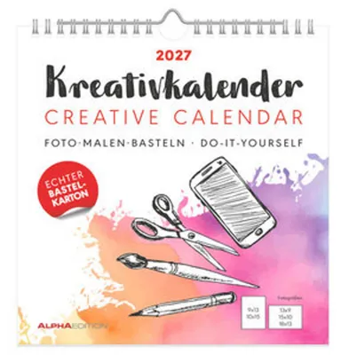 Produktbild von Kreativkalender M weiß 2027