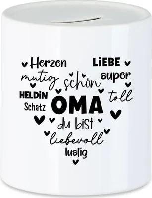 Produktbild von Oma Spardose Muttertag Geschenk Beste Oma der Welt Danksagung Großmutter