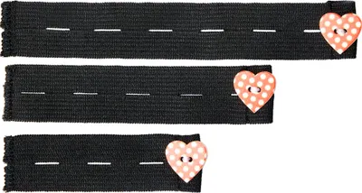 Produktbild von Be Mammy Damen Hosenerweiterung Gummi 3er Pack BE20-126 (Schwarz/Orange, One Size)