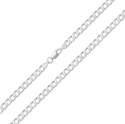 Produktbild von 925 Sterling Silber Herren/Damen - Panzer Kette - 56cm*4mm; TRS14032L22