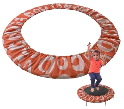 Zdjęcie produktu dla Osłona krawędzi trampoliny, 82-152 cm, pomarańczowa, odporna na promieniowanie UV, odporna na rozdarcia, osłona sprężyn, ochrona krawędzi, mata ochronna