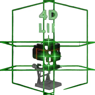 Image de Niveau laser, autonivelant 4D, 16 faisceaux, matériau en alliage, hauteur réglable de 1,2 m, utilisation polyvalente