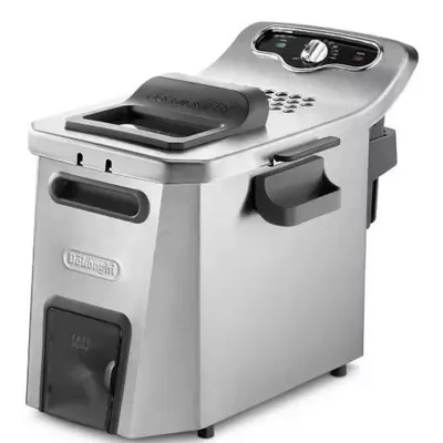 Produktbild von Fritteuse - DELONGHI - FZ44851 - Edelstahl - 5 l - 3200 W - 29,3 x 41,7 x 23,2 cm