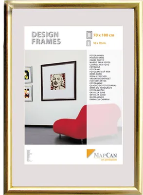 Produktbild von Kunststoff Bilderrahmen Design Frames gold, 40 x 50 cm