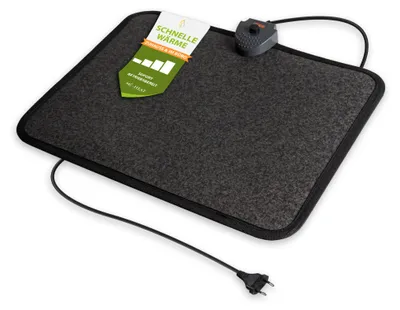 Produktbild von PVC-Heizmatte 40x50cm mit Fußschalter Timer Heizteppich Boden Komfort Wärme