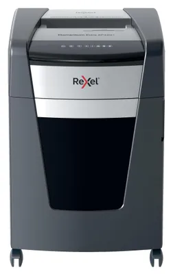 Produktbild von Rexel XP420+ Aktenvernichter mit Partikelschnitt P-4, 4 x 35 mm, bis 21,0 l, grau