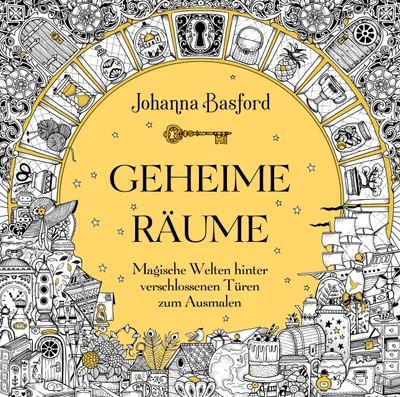 Produktbild von Geheime Räume: Magische Welten hinter verschlossenen Türen zum Ausmalen – Ein Ausmalbuch für Erwachsene