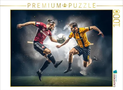 Produktbild von CALVENDO Puzzle Fussball | 1000 Teile Lege-Größe 64x48cm Foto-Puzzle für glückliche Stunden