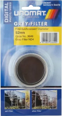 Zdjęcie produktu dla Filtr szary ND4 52 mm srebrny