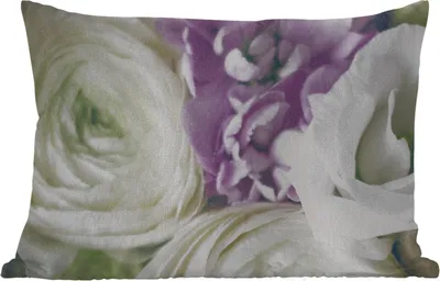 Produktbild von MuchoWow® Outdoor Kissen - Blumen - Rosen - Natur - 50x30 cm - Wetterfest - Lounge Kissen - Sofa kissen - Wohnzimmer Dekoration