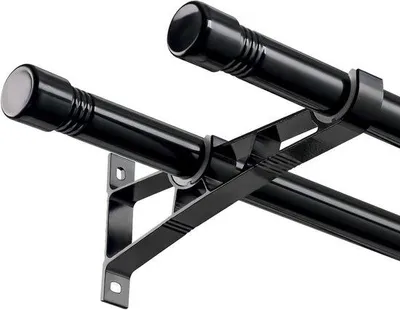 Produktbild von Famanu Gardinenstange Ausziehbar - Für Verdunkelungsgardinen - 76-186 cm