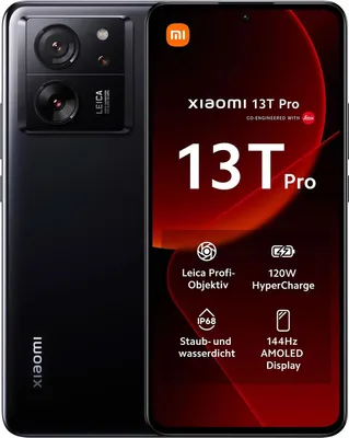 Produktbild von 13T Pro 5G 12GB + 512GB Black Smartphone