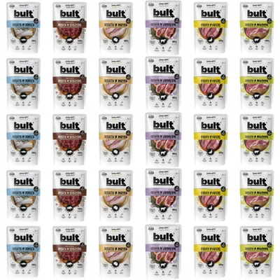 Produktbild von Bult | Feuchtfutter für Hunde - Mix Dergeschmäcker - 30x100g - Vollwertige Mahlzeiten - Naßfutter