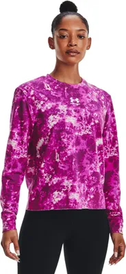 Produktbild von Damen Under Armour Rival Terry Print Crew Sweatshirt, Größe: M
