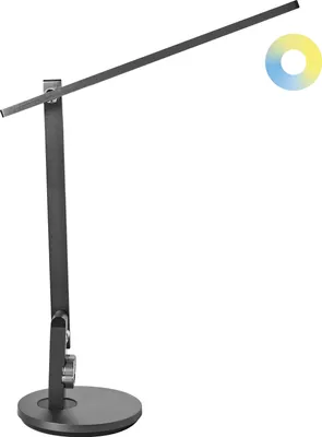 Obrázek produktu pro BELIANI Kancelářská stolní lampa šedá čtecí nastavitelné rameno 10stupňový stmívač časovač kancelář studovna