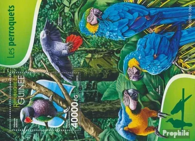 Produktbild von Briefmarken Guinea 2015 Mi Block 2585 (kompl. Ausgabe) postfrisch Papageien