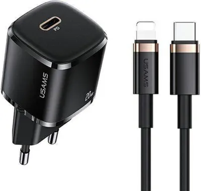 Produktbild von Usams Phone Charger 1x USB-C T36+Lightning PD