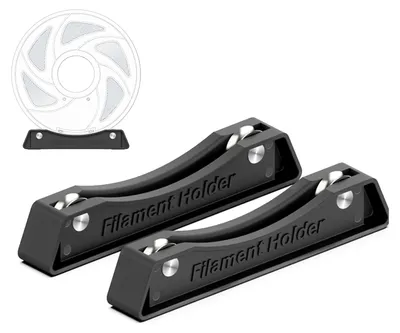 Filamenthalter mit Kugellagern, 2 Stück, 160x24x30 mm, schwarz