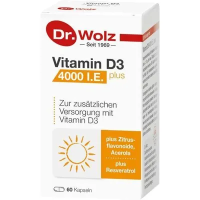 Image de Vitamine D3 4000 I.U. plus gélules 60 pc