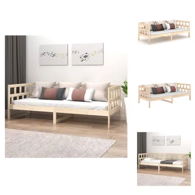 Produktbild von vidaXL Tagesbett Massivholz Kiefer 80x200 cm -  Betten & Bettgestelle
