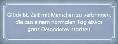 Produktbild von vianmo Holzschild 10x27 cm Glück ist Zeit mit Menschen zu Dekoration